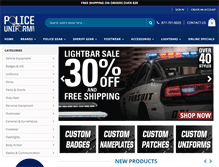 Tablet Screenshot of policeuniform.com